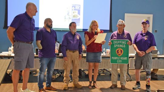 Dripping Springs honors local Purple Heart heroes