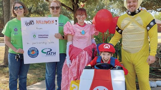 Innovation Treehouse creates Mario Kart themed wheelchair costume for Austin family