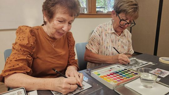 Learning to paint at the library