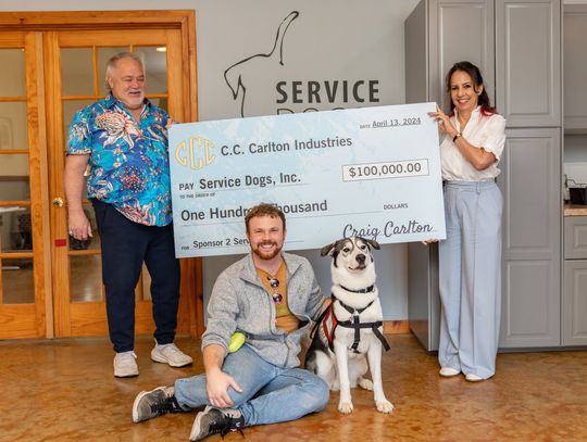 C. C. Carlton Industries donates $100,000, new kennel building to Service Dogs, Inc.