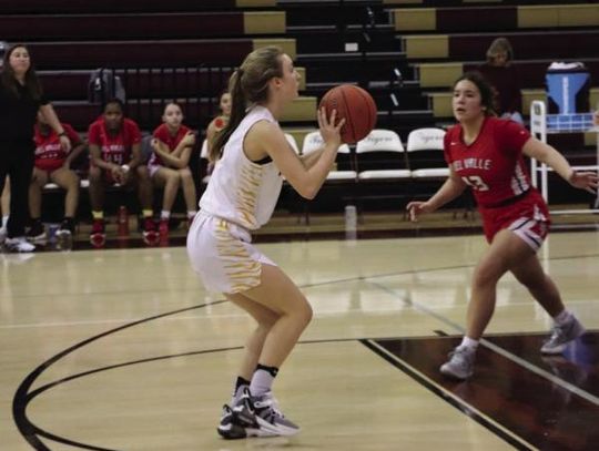 Dripping Springs' Lady Tigers in a tight spot