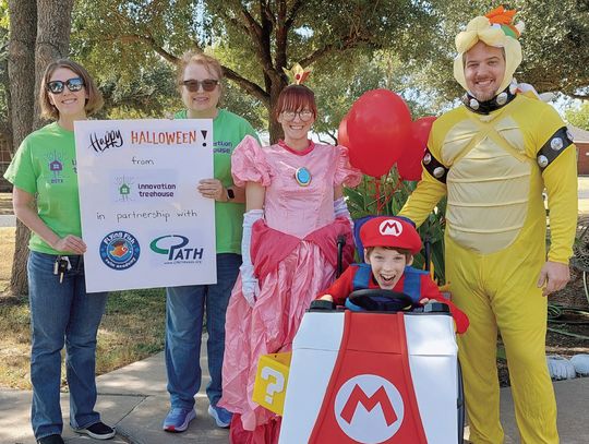 Innovation Treehouse creates Mario Kart themed wheelchair costume for Austin family