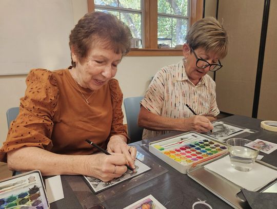 Learning to paint at the library