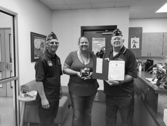 Local middle school teacher recognized by VFW