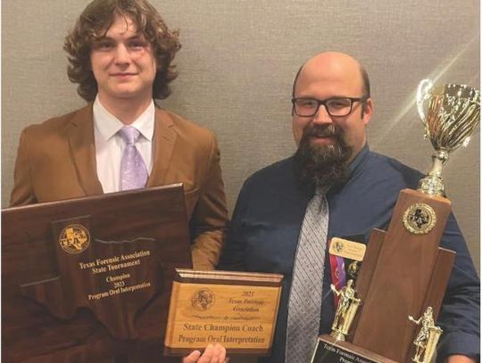 Speech and debate student makes school history at state