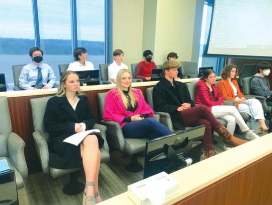 Students act as judge and jury in annual mock trial