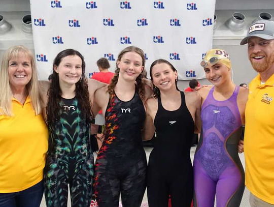 Swim team places 14th at state