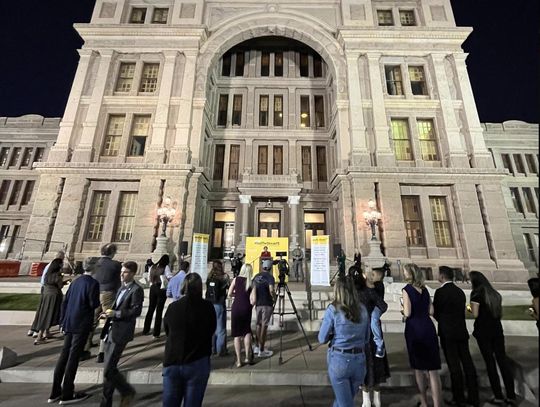 CONTRIBUTED PHOTO A candlelight ceremony for victims of traffic crashes was held at the Texas State Capitol.