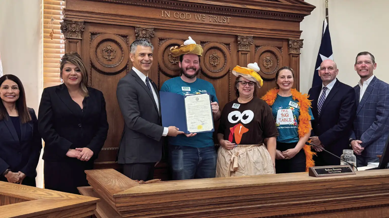 County proclaims November Turkeys Tackling Hunger month