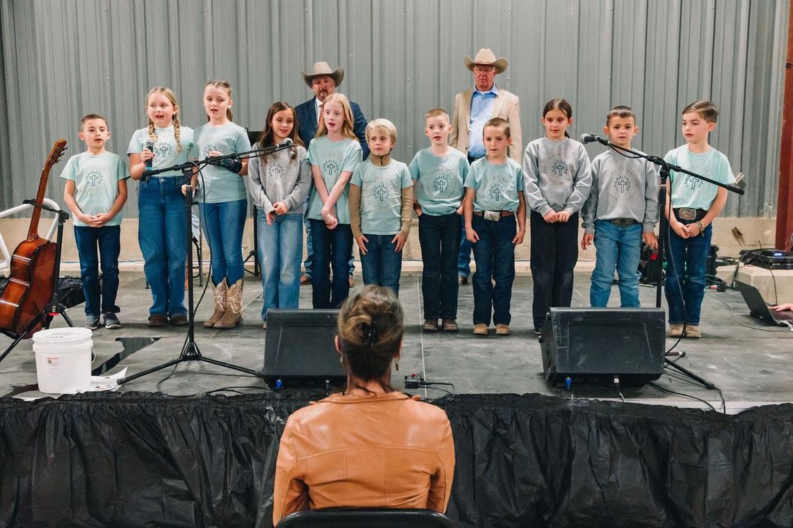 36th annual Wild Game Dinner raises $145,000 PHOTO COURTESY OF KATHERINE DRYE Students from Sunrise Christian Schoolhouse recite Bible verses for the audience.