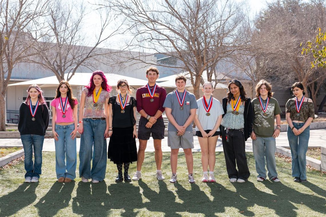 CONTRIBUTED PHOTO Emma Groszek, Verity Benco, Lucy Timmins, Audrey Avery, Rhett Strauss, Ethan DeShazo, Charlie Nevin, Julia Craigg, Jude Parks, Dani Nowzaradan. Not Pictured: Raine Anderson, Luca Capobianco.