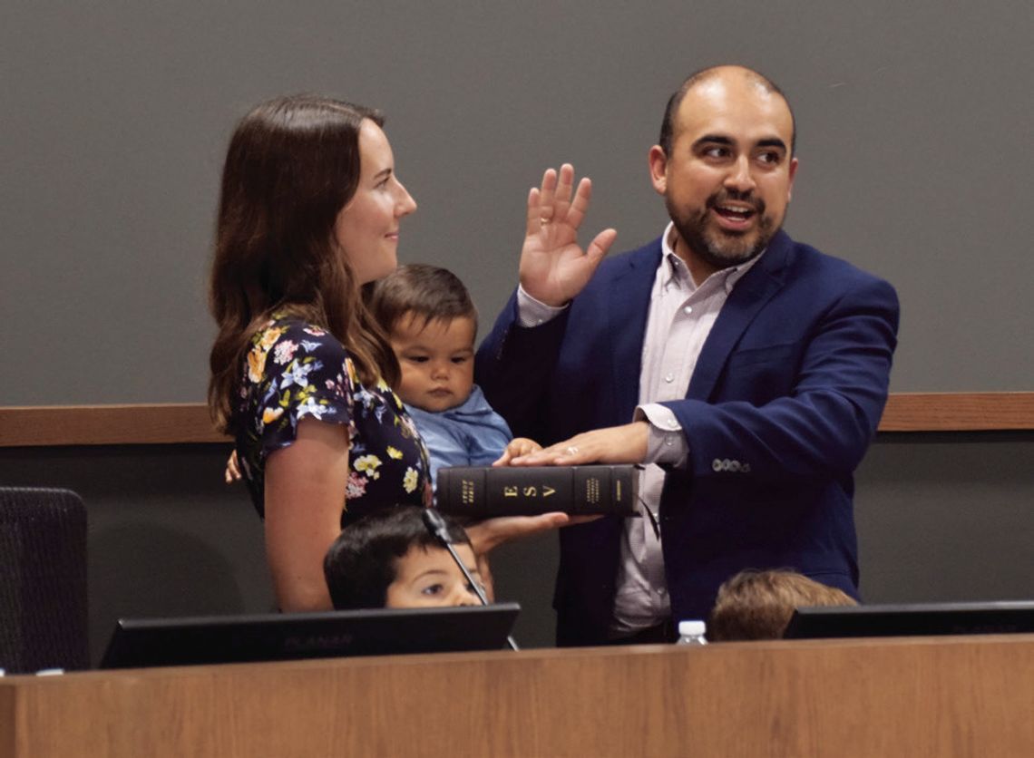 City council members sworn in for next terms; New vendor selected for solid waste services