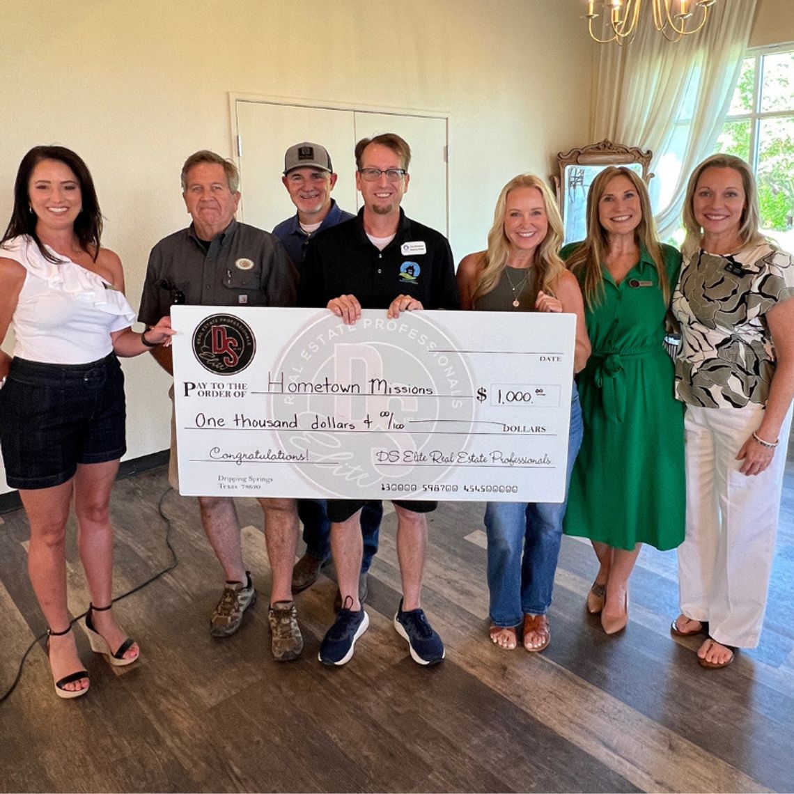 Dripping Springs Elite donates to support local housing efforts