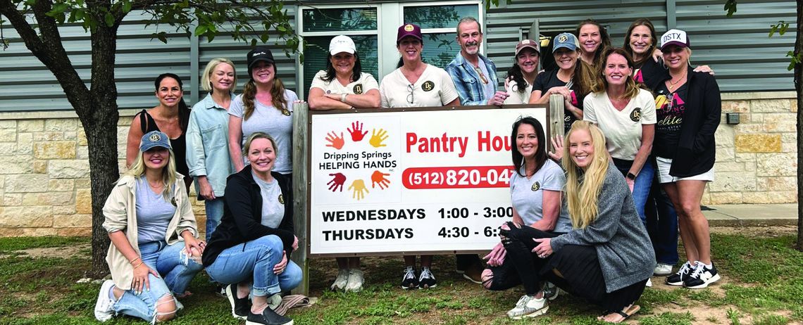 Dripping Springs Elite supports Helping Hands with 1,000 pounds of food, plus volunteer service