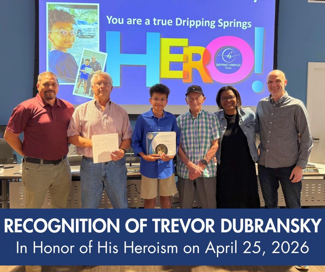 Dripping Springs honors 12-year-old whose actions helped save neighbor's life