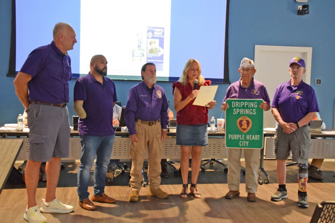Dripping Springs honors local Purple Heart heroes