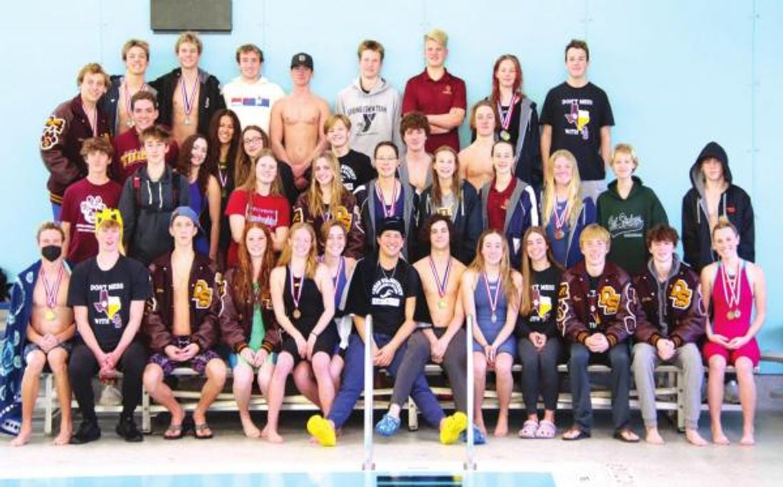 Dripping Springs swim team takes second in district meet