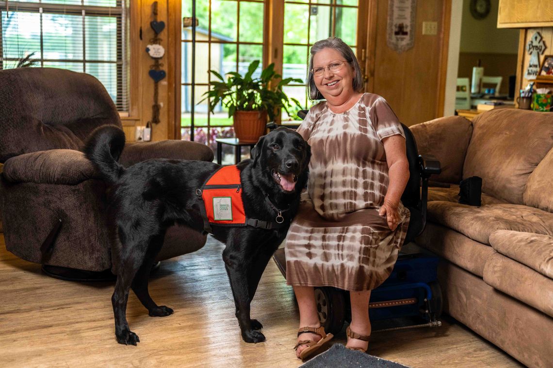 Former shelter dog helps restore independence for Texas counselor Former shelter dog helps restore independence for Texas counselor