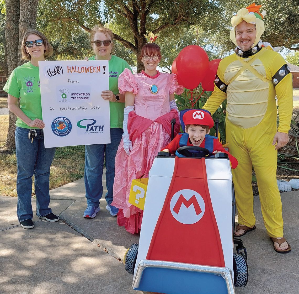 Innovation Treehouse creates Mario Kart themed wheelchair costume for Austin family