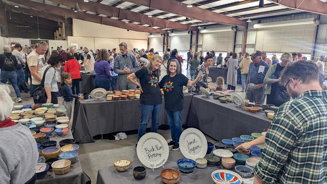 PHOTO BY SILVIA BYERS-DIAZ The Empty Bowls Project, which was held Sunday, Nov. 2, raises funds for Dripping Springs Helping Hands, a local food pantry working to fill the gap left by SNAP.