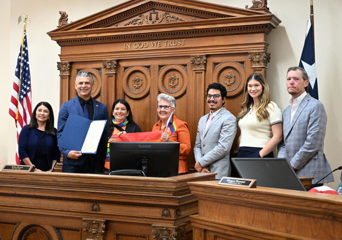 Pride Month proclaimed by Commissioners Court Pride Month proclaimed by Commissioners Court