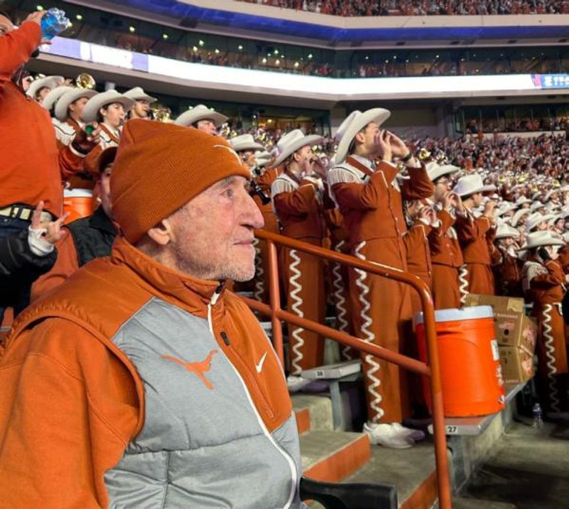 Senior reunites with alma mater, UT band