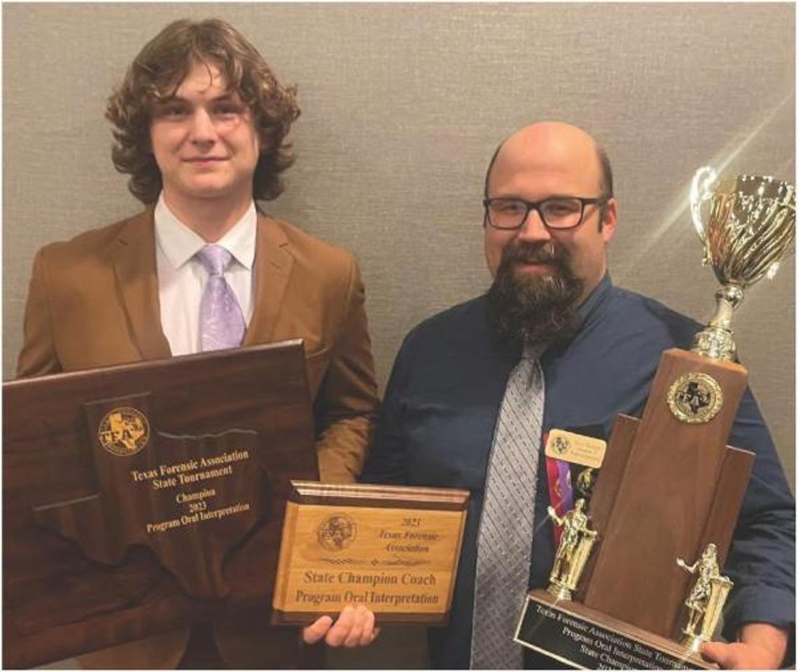 Speech and debate student makes school history at state