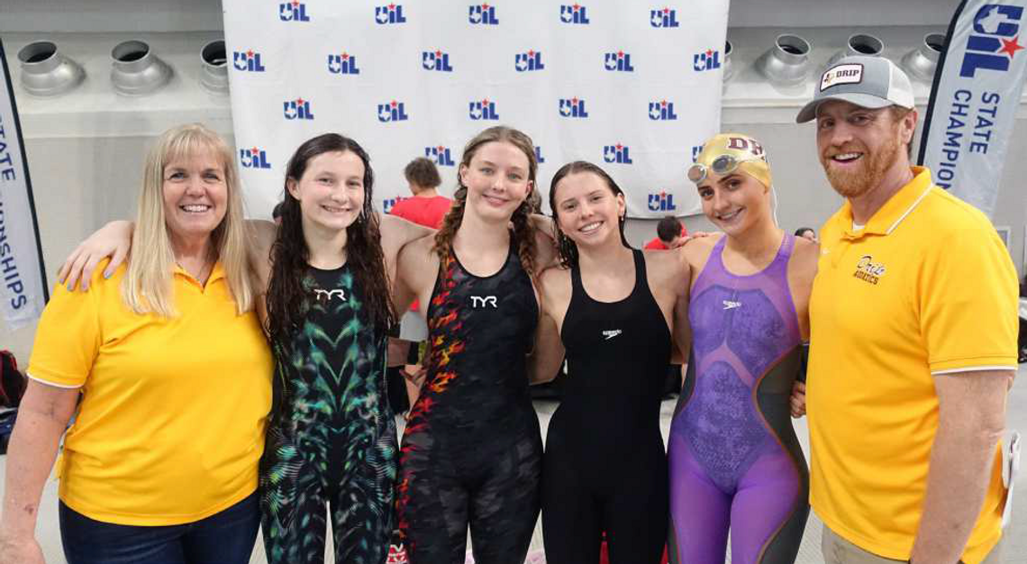 Swim team places 14th at state