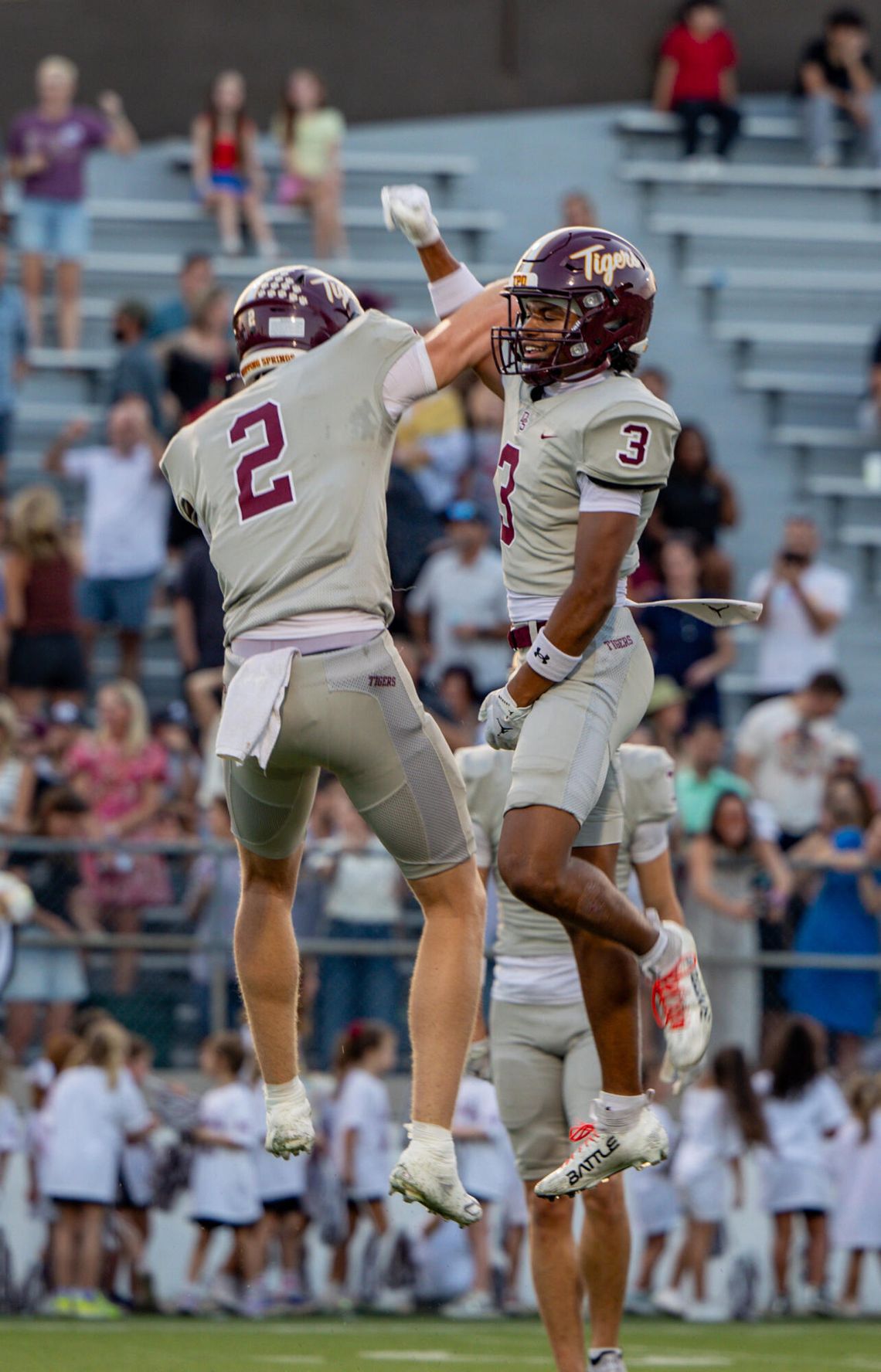 PHOTO BY CORTNI REID The Tigers had to play Bowie without receivers Cooper Reid and James Montgomery.