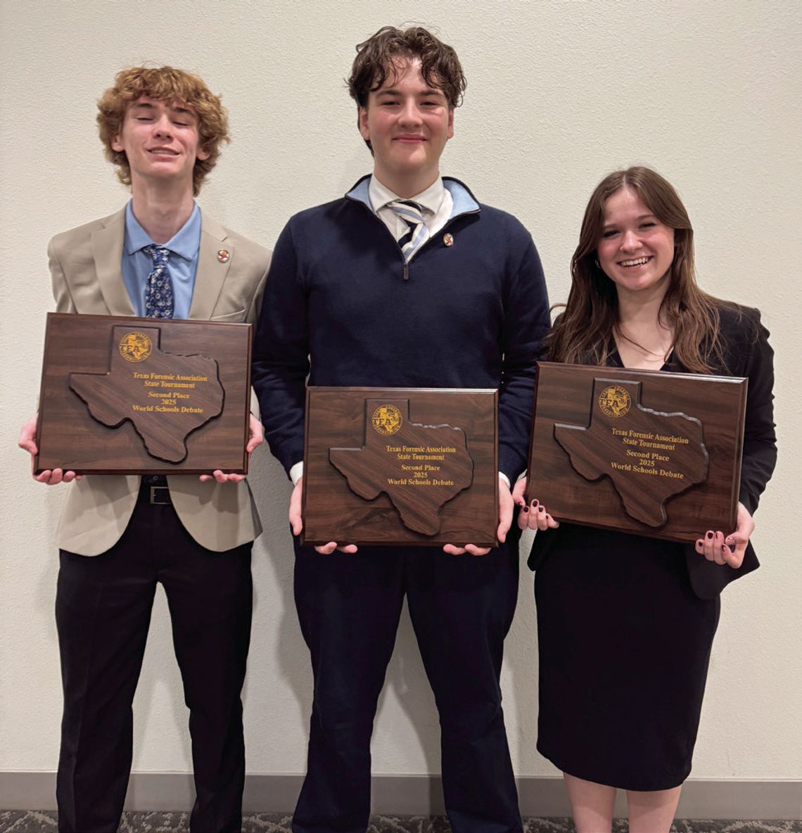 World Schools Debate Team places second at TFA State Tournament