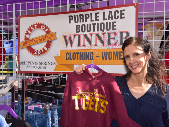 Isabel Jankowski, co-owner of Purple Lace Boutique, was on hand to help with your Christmas shopping.