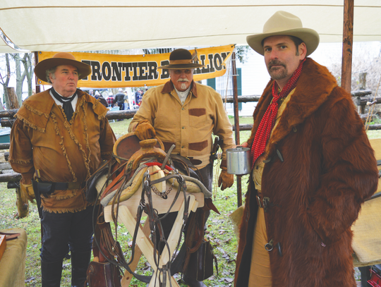 Bill Patterson, Tom Whiteside, and Jeff Cantrell of “Legends of the Texas Rangers” were on hand with historic weapons.