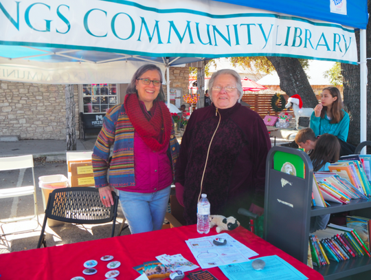 Marcia Atiland and Marie Kimbrough from the Dripping Springs Community Library.