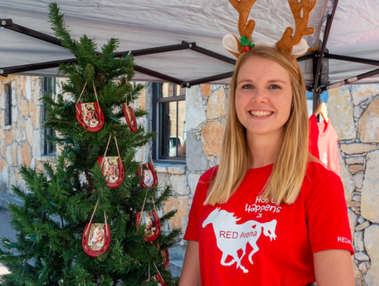 Kendall Randow from Red Arena seen during Dripping Springs "Christmas on Mercer" event, Saturday, December 7th, 2019.