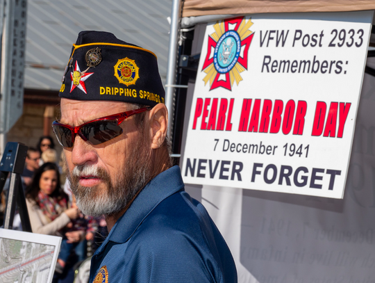 Marvin Smith of the DS American Legion manned the Patriot's Hall Booth. The day also commemorated the 78th Anniversary of the attack on Pearl Harbour.