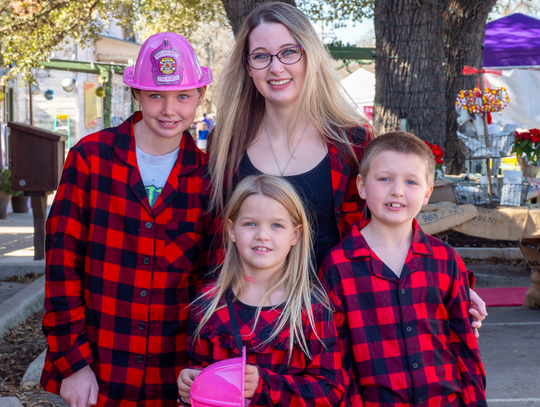 Melissa, Kelly, Persephone and Joshua Otterline coordinated beautifully at Christmas on Mercer Dripping Springs, Saturday, December 7th, 2019.