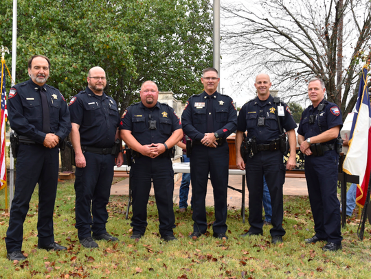 Pct. 4 Constable Deputies at the Patriot’s Day Ceremony.