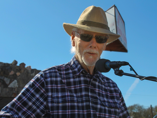 George Richardson performing on the main stage during Christmas on Mercer Dripping Springs, Saturday, December 7th, 2019.