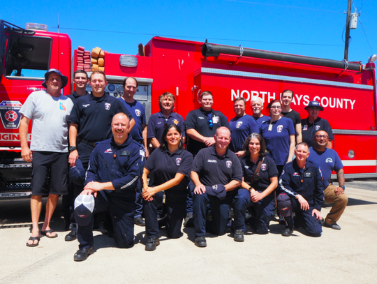 Firefighters were on hand to demonstrate equipment and explain different aspects of their jobs.