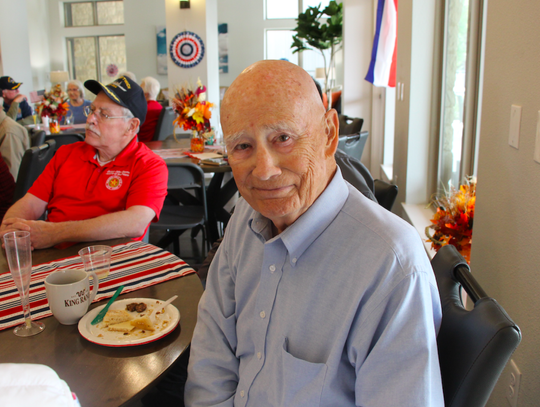 “We’re very proud to have the veterans here to recognize their service to this country and our freedom,” John Clark, resident at Merritt Hill, said