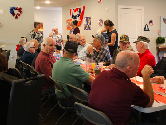 Veterans ate their fill, and were waited on attentively by MHCSV staff and resident volunteers.