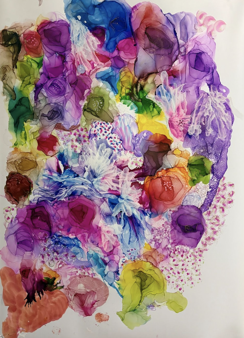 ‘Alcohol Ink’ by Jennifer Friedman: vibrant colors and textures are mesmerizing