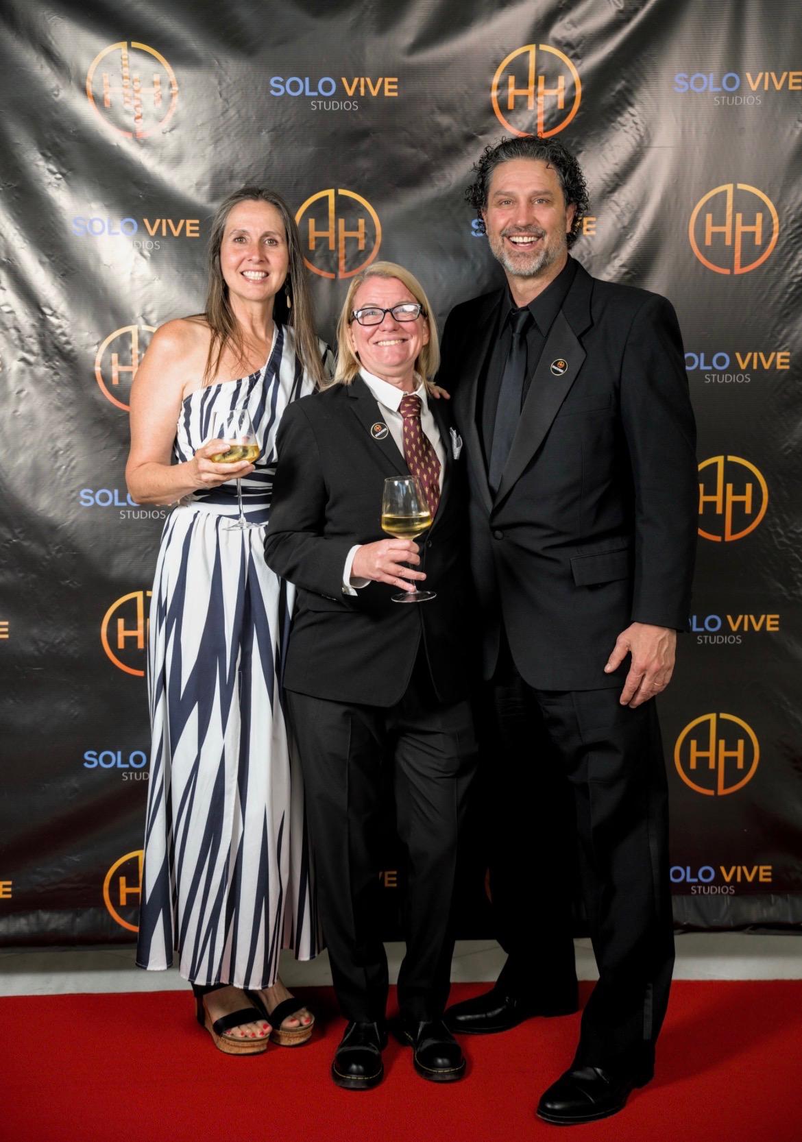 CONTRIBUTED PHOTO Lynn Krug takes a photo with Stacey & Joe Hogge at the...