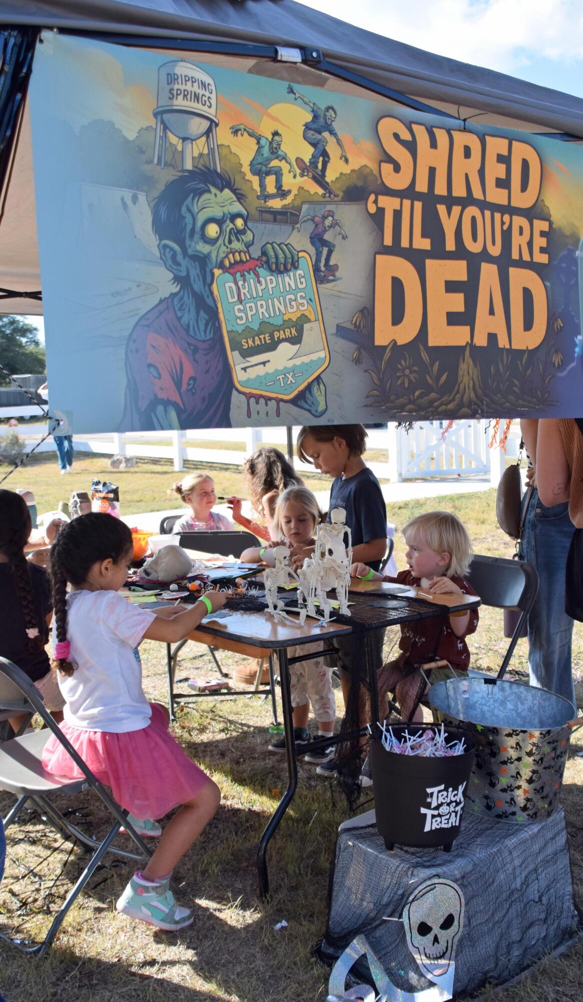 PHOTO BY LAURIE ANDERSON Drip Skateboarding hosts a tent with face painting a...