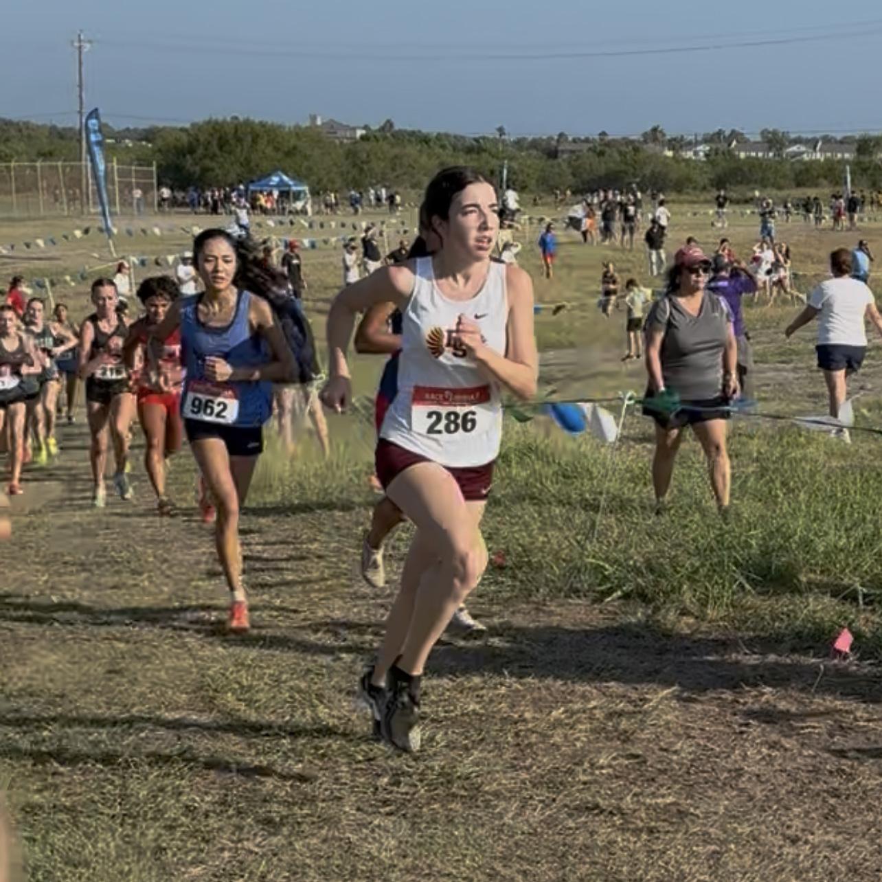 PHOTO BY MICHELLE ANDERSON Callie Schumacher races at regionals.