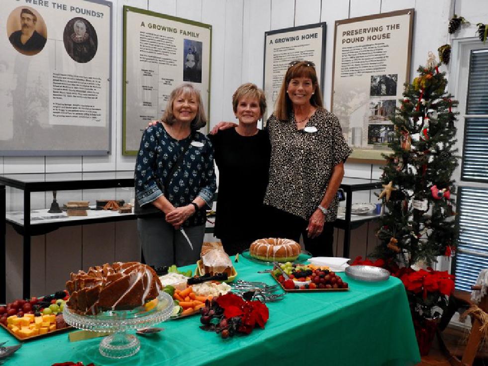 Friends of the Pound House Foundation officers Sue Rae Johns, Treasurer, Bett...