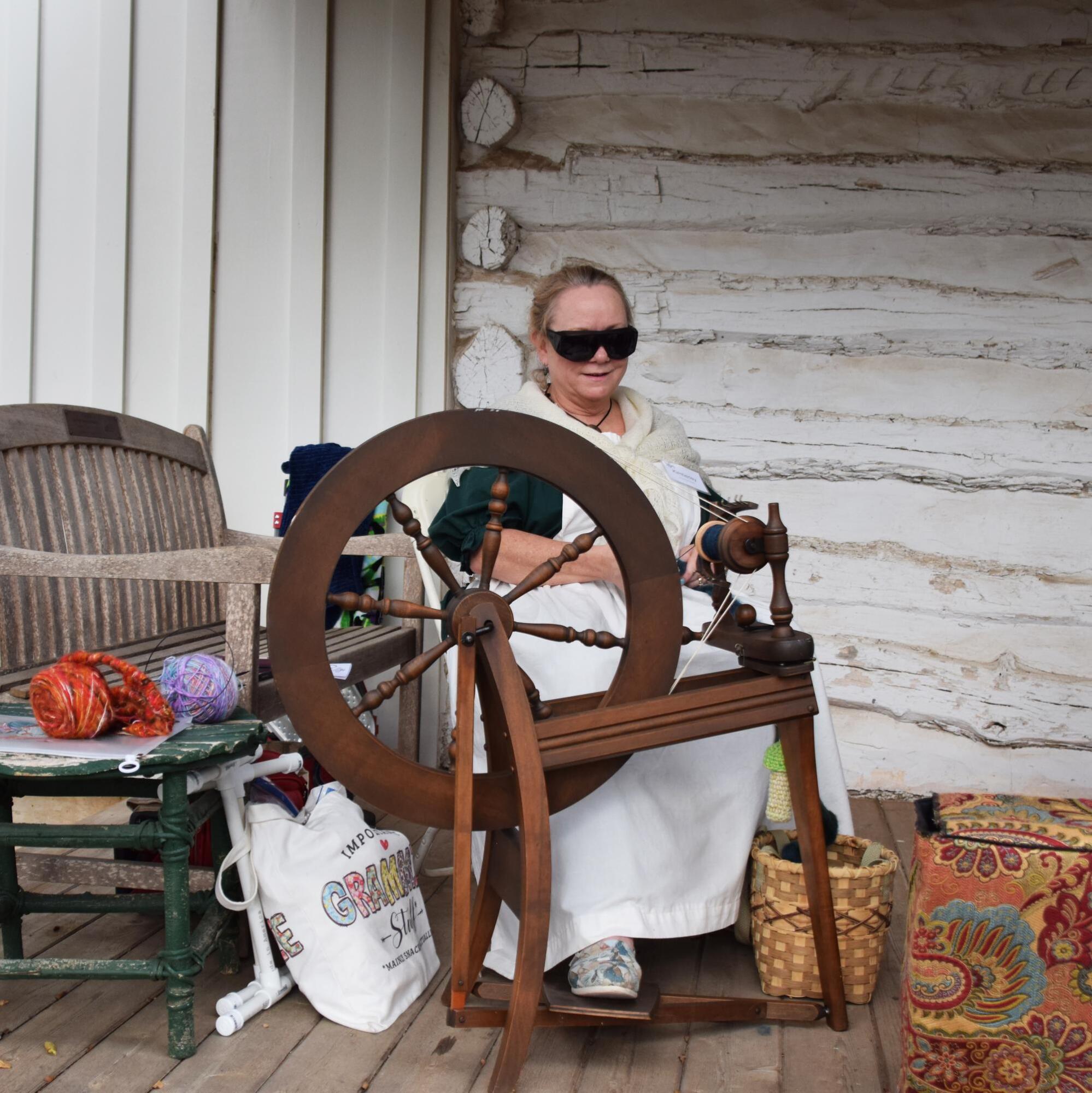 PHOTO BY LAURIE ANDERSON Guests were treated to a spinning demonstration on t...