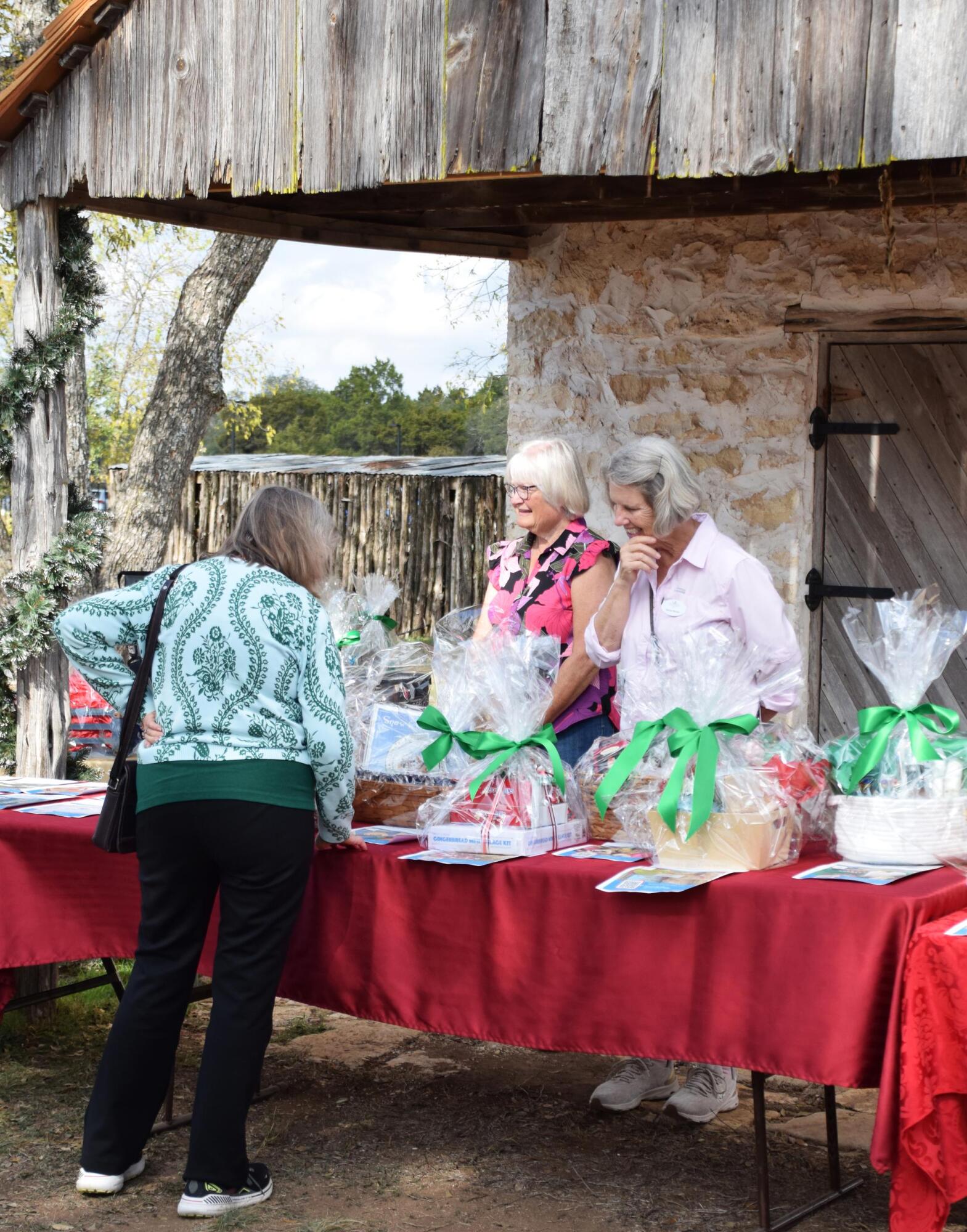 PHOTO BY LAURIE ANDERSON The silent auction included a variety of gift baskets.