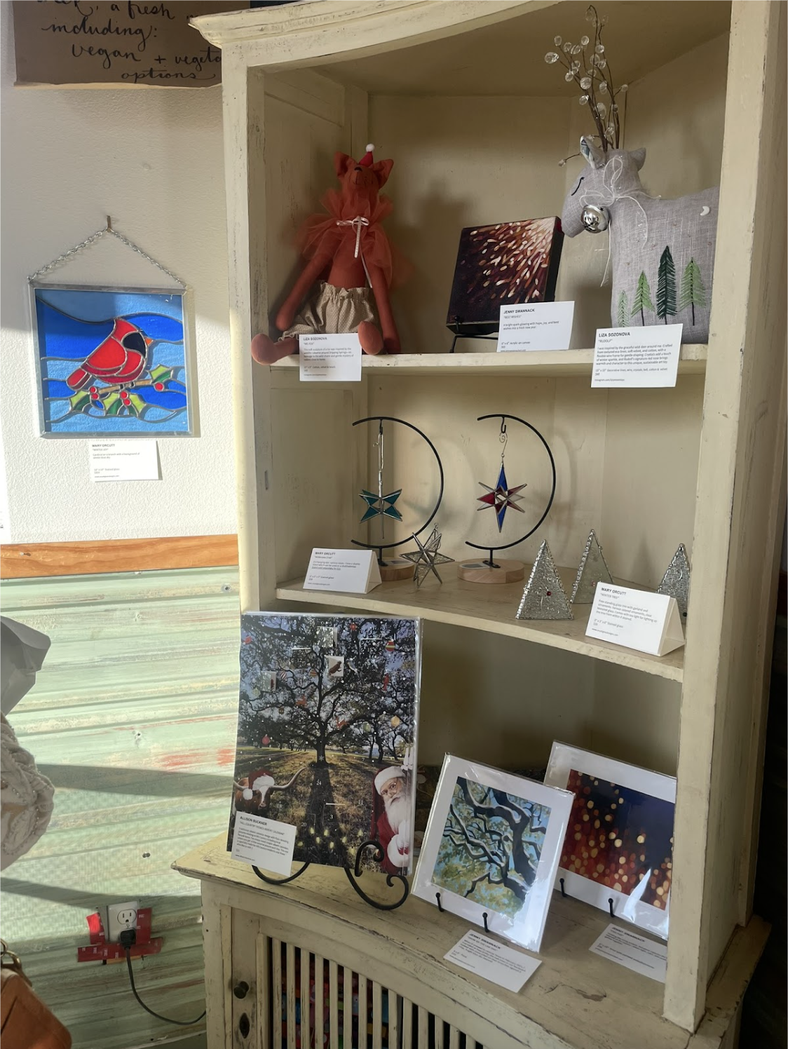 Art on display at the DSAL Gallery at Rolling in Thyme & Dough.