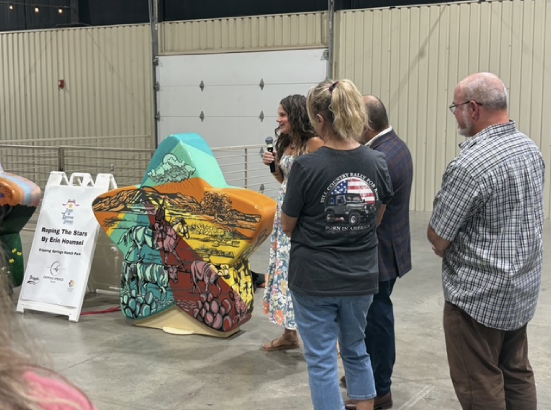 Erin Hounsel presents her 2025 Star at the unveiling at DSRP.